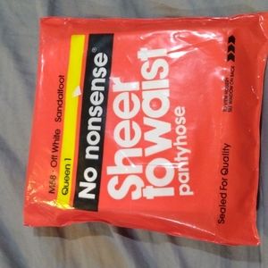 No Nonsense Queen 1 sheer to waist m58 Pantyhose sandalfoot